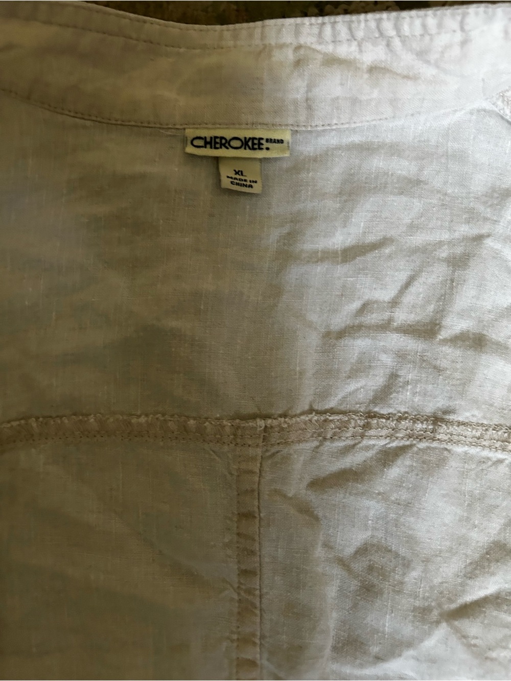Cherokee Cream Button-Front Utility Jacket - Picture 2 of 5